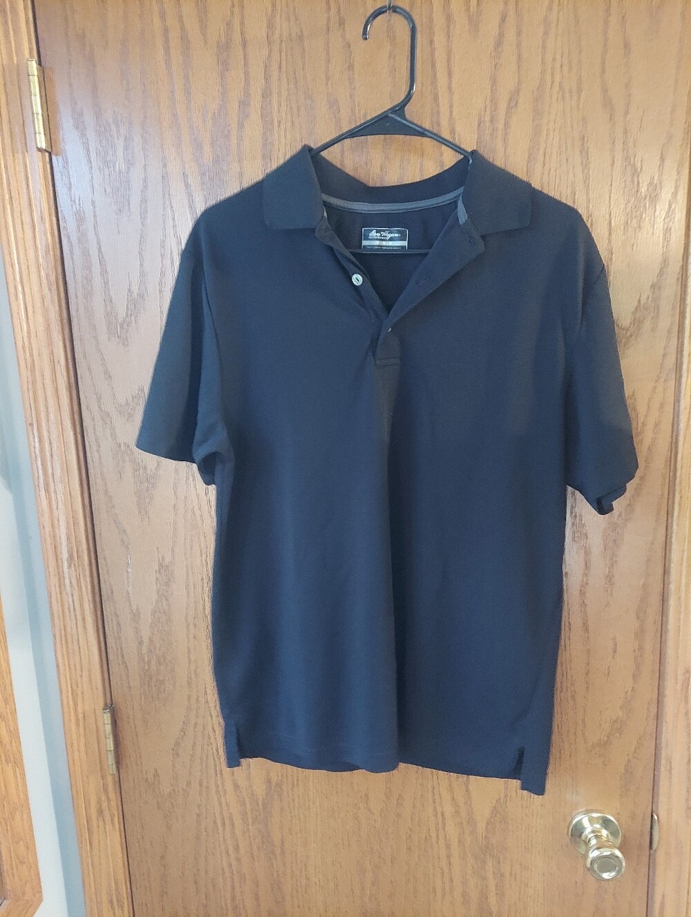 Ben Hogan Performance Men's Medium Black Short Sleeve Golf Polo Shirt Ribbed Med